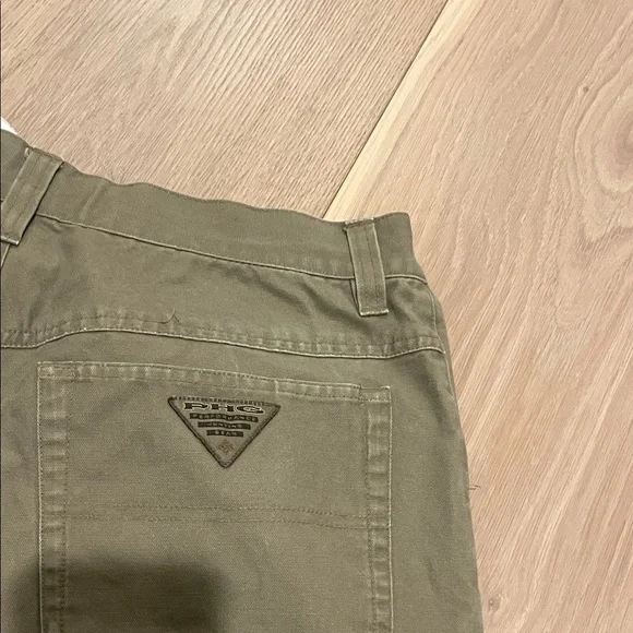 Columbia Men's PHG Work Pant - Olive and Tan size 34 x 32 - Picture 3 of 5